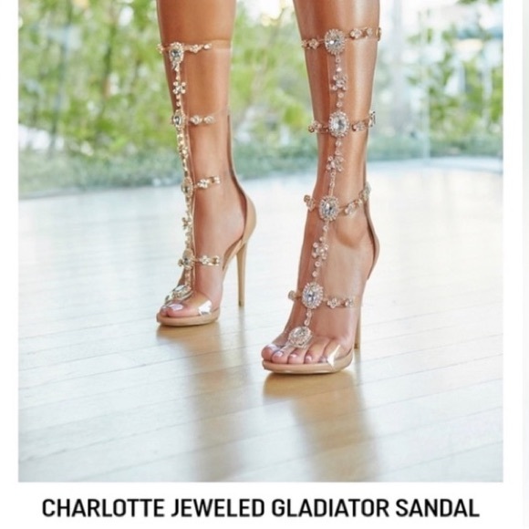 Charlotte Russe Shoes - Charlotte Jeweled Gladiator Heels